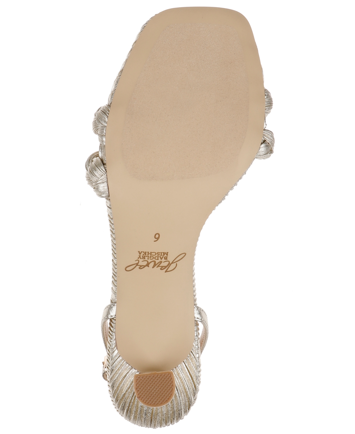 Jewel Badgley Mischka Women's Sharon Square Toe Dress Sandals In Champagne