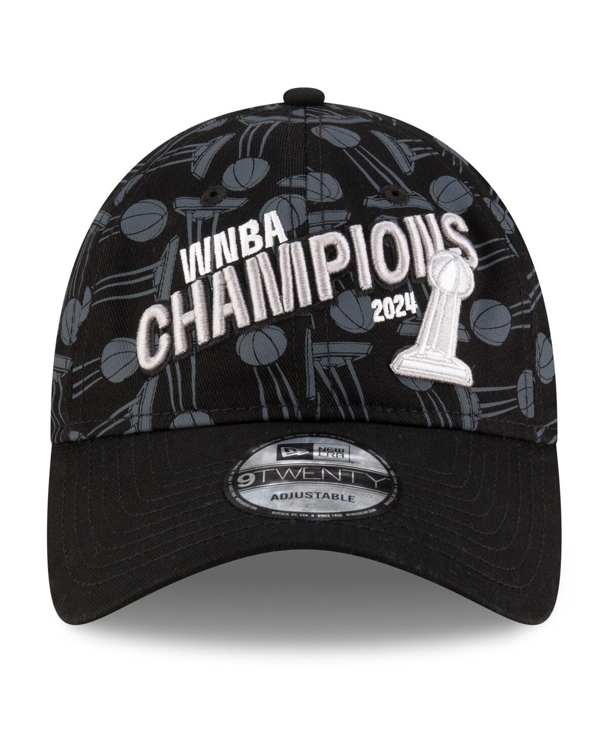 New Era Men'sNew York Liberty 2024 Wnba Finals Champions Locker Room 9TWENTY Adjustable Hat - Black