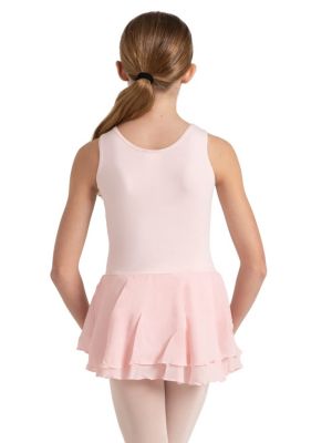 Girls Double Layer Skirt Tank Dress
