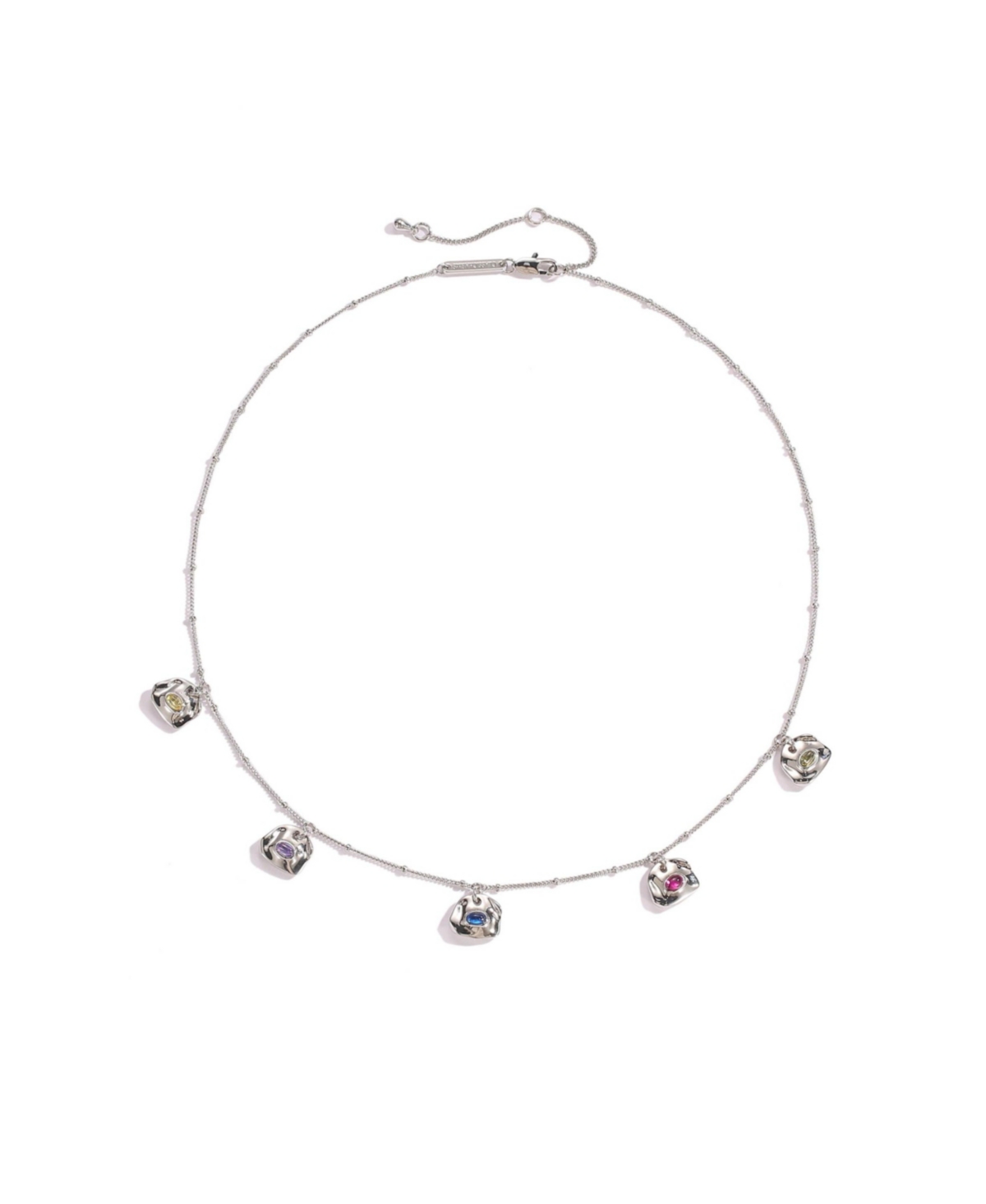 Classicharms Iris Colored Cubic Zirconia Charms Necklace