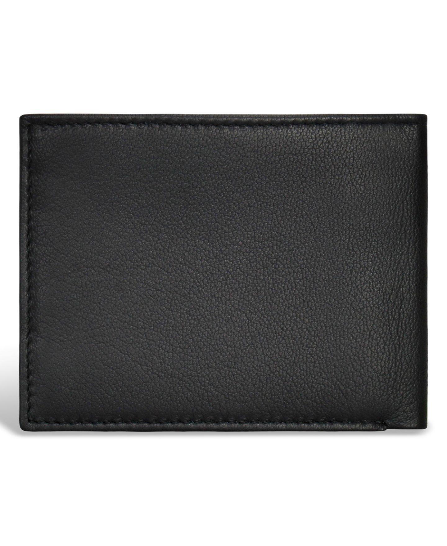 Мужской кошелёк CHAMPS Iconic Collection Leather Bi-Fold Wallet, цвет: Чёрный — фото 6