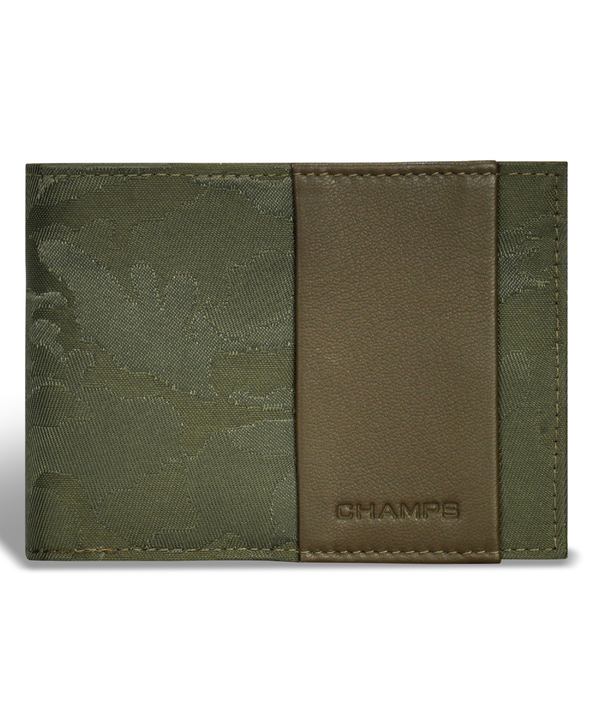 Men's Camo Collection Leather Center Wing Wallet - Green