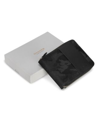 Men's Camo Collection Leather Zip Around Wallet