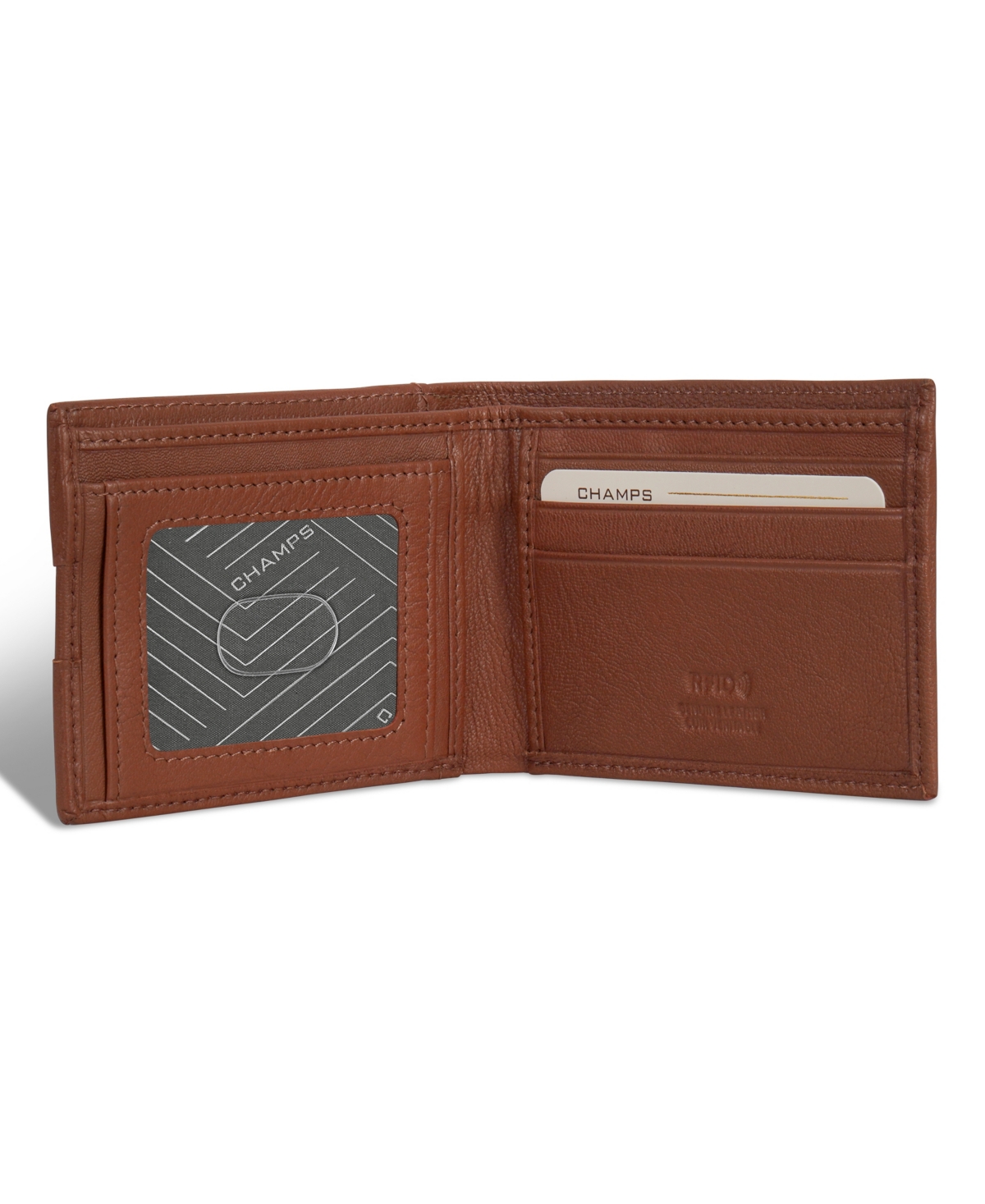 CHAMPS MEN'S ONYX COLLECTION LEATHER ACCESS BI-FOLD WALLET 