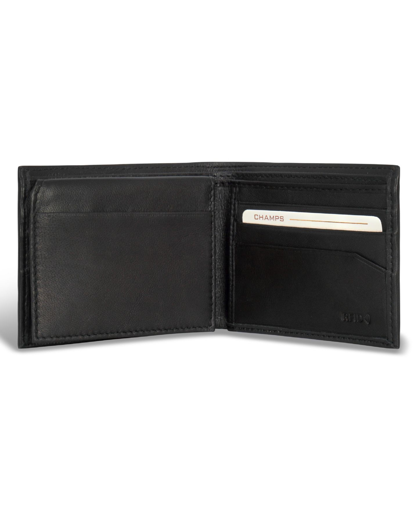 Мужской кошелёк CHAMPS Classic Collection Leather Top-Wing Wallet — фото 4