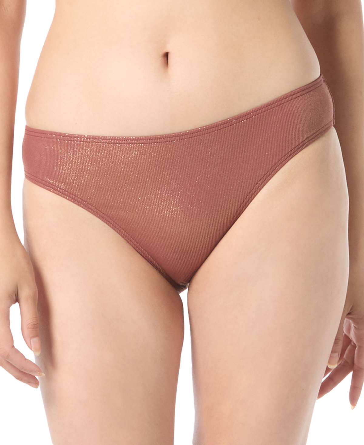 Vince Camuto Women's High-cut Hipster Bikini Bottoms In Cocoa