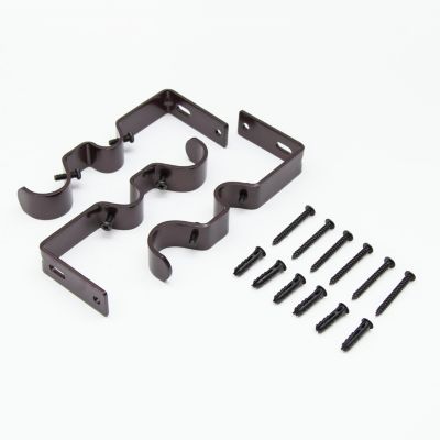 Hamlin 1-Inch Premium Double Curtain Rod for Stylish Window Drapery