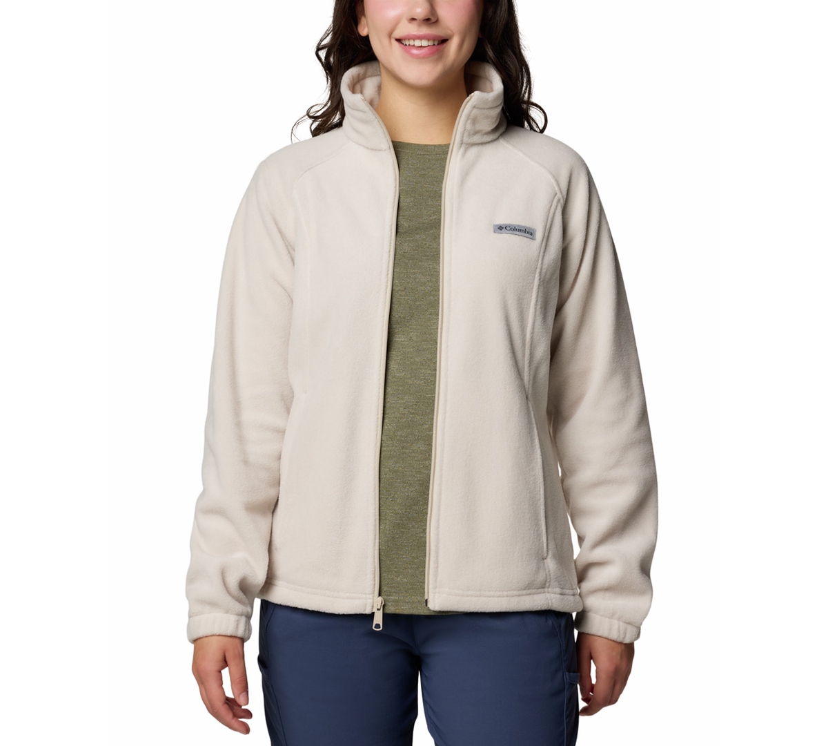 Columbia Plus Size Benton Springs Fleece Jacket In Gray