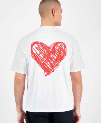 Hugo Boss HUGO by Men's Dewdam 10258021 01 Relaxed-Fit Graphic T-Shirt