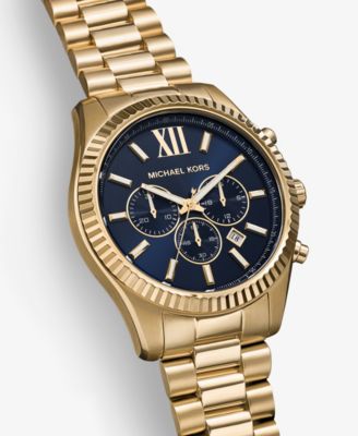 Men's Lexington Chronograph Gold-Tone Stainless Steel Watch 44mm