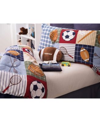 Team Sport Navy 4-Piece Microfiber Comforter Set - Full
