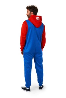 Men's Adult Onesies - Mario And Luigi Nintendo Outfits