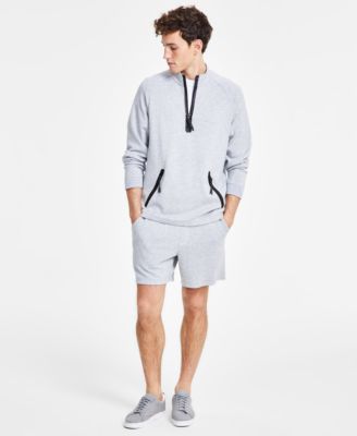 Mens Alfatech Shorts Quarter Zip Pullover Exclusively At Macys