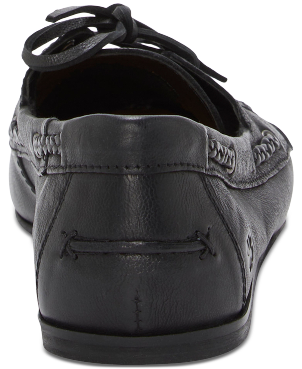 Shop Lucky Brand Women's Timini Studded Moccasin Boat Shoe Loafers In Black Leather