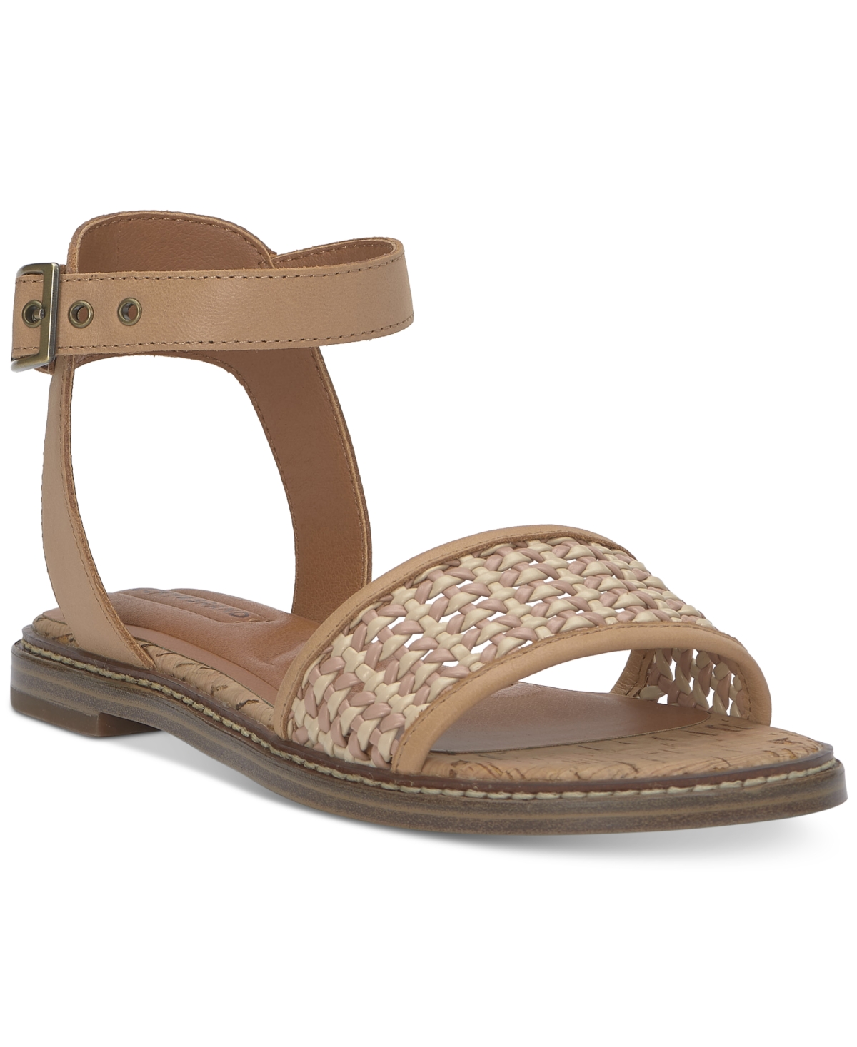 LUCKY BRAND WOMEN'S KIMAYA ANKLE-STRAP FLAT SANDALS 