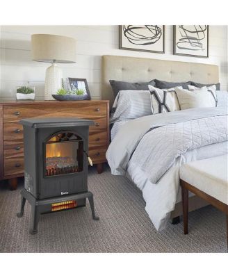 Infrared Electric Fireplace Heater - Electric Fireplace Stove for Home Heating