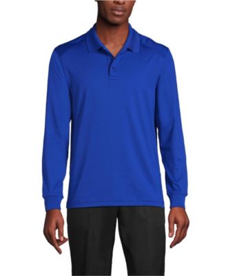 School Uniform Men's Long Sleeve Rapid Dry Polo Shirt
