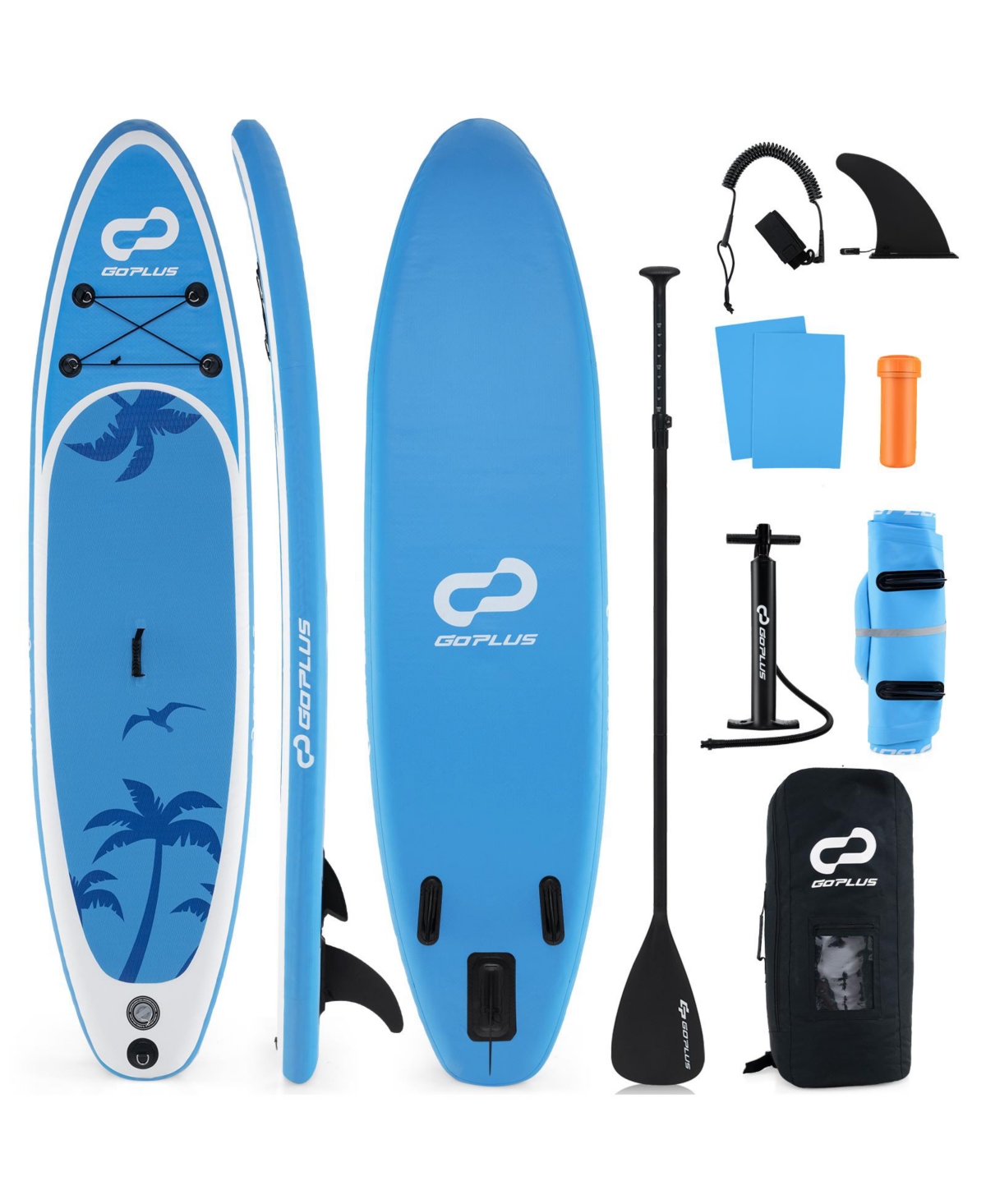 Inflatable Stand Up Paddle Board with Premium Sup Accessories - Blue