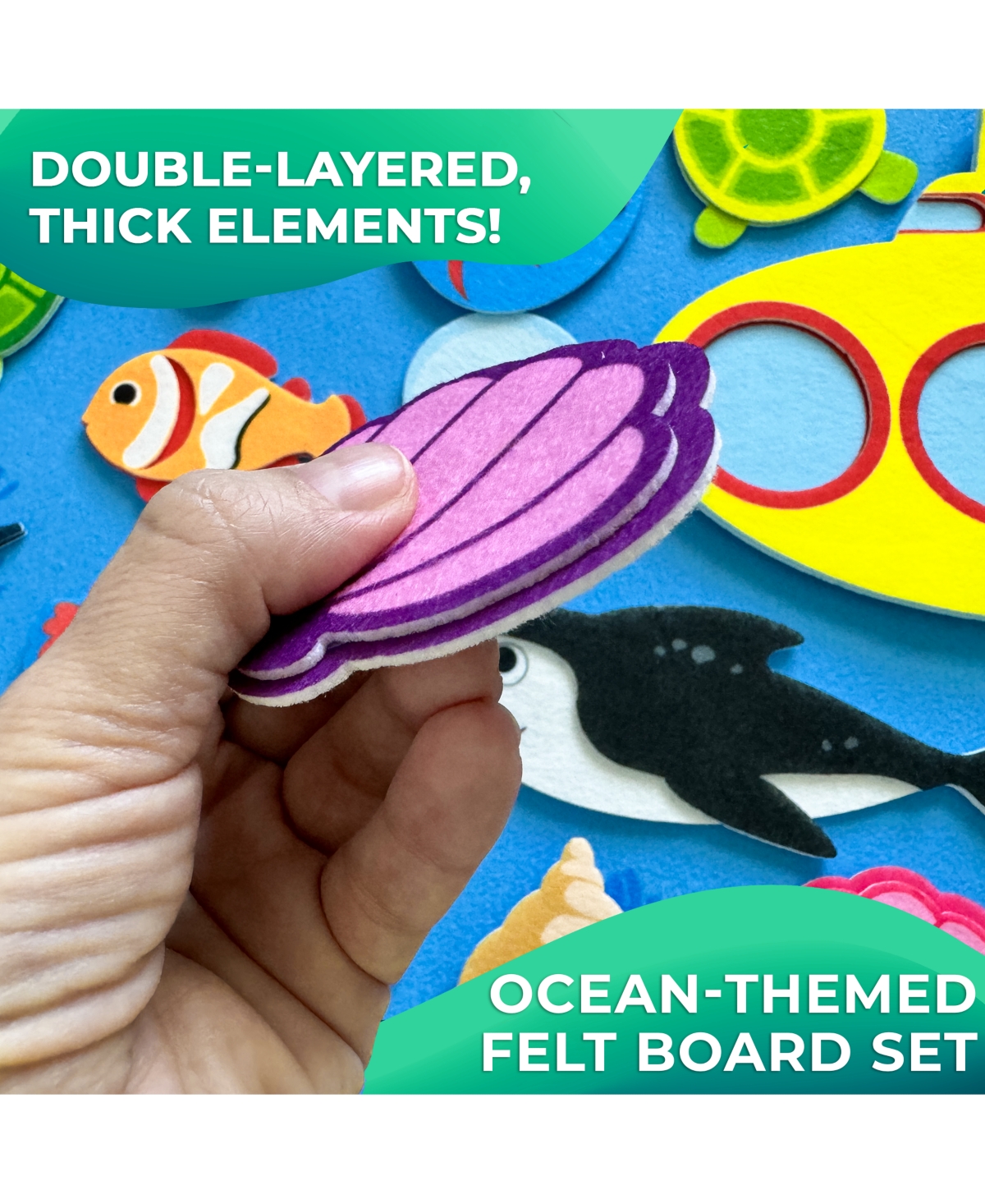 Quokka Felt Board for Kids 3-5 Years Old - Social Emotional Preschool Learning