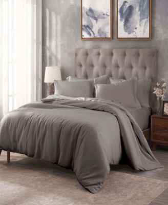 400-TC Egyptian Cotton Solid Luxury Duvet Cover Set, Twin