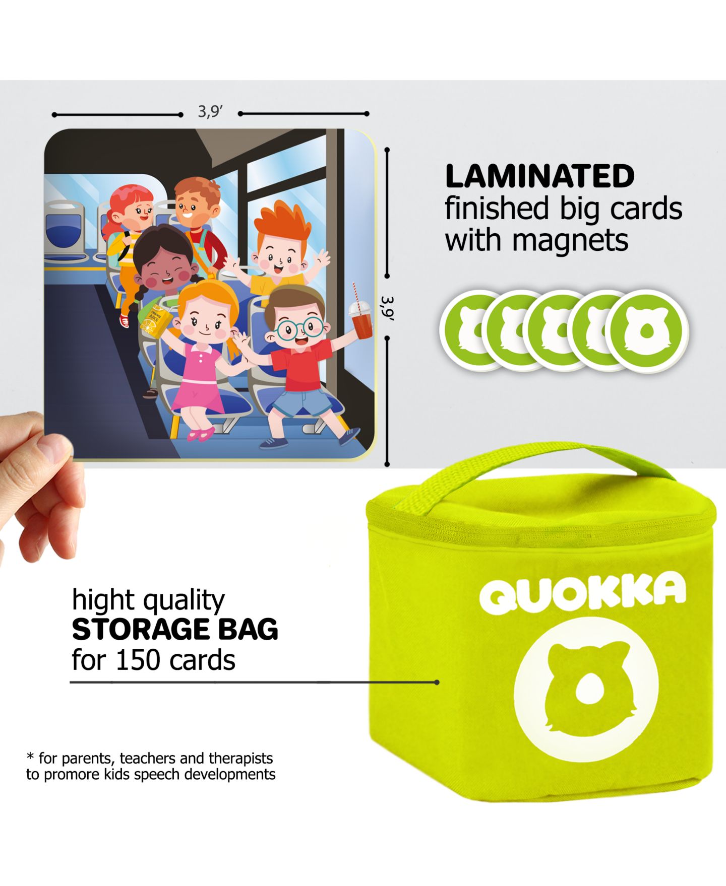 Детские карточные игры Quokka Think. Feel. Tell. Speech Therapy Story Sequencing Card Game, 150-Piece, Ages 3-4 — фото 6