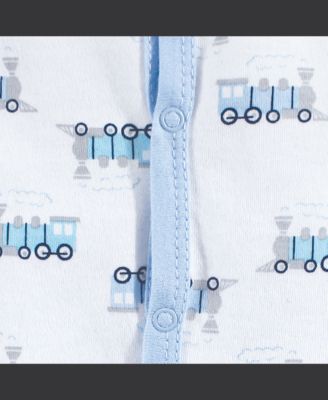 Baby Boys Preemie Cotton Sleep & Play Outfit with Hat