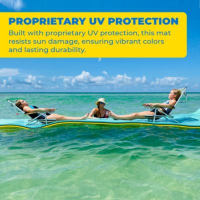 12 Foot Original Water Playground Floating Foam Island, Yellow