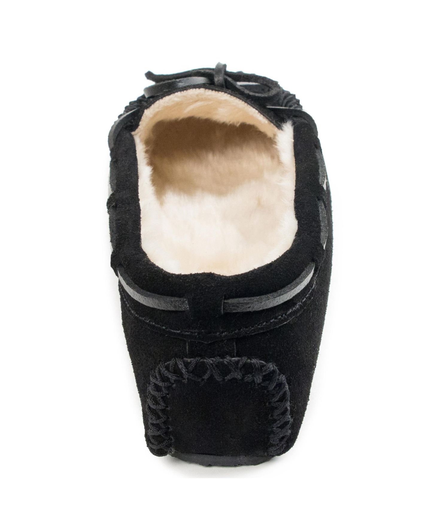 Женские тапочки Minnetonka Cally Wide Width Slippers, цвет: Чёрный — фото 4