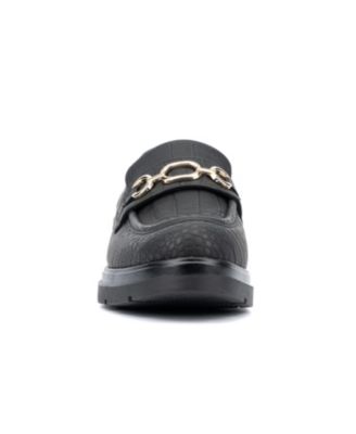 Women's Alodie Chain Croc Embossed Loafers