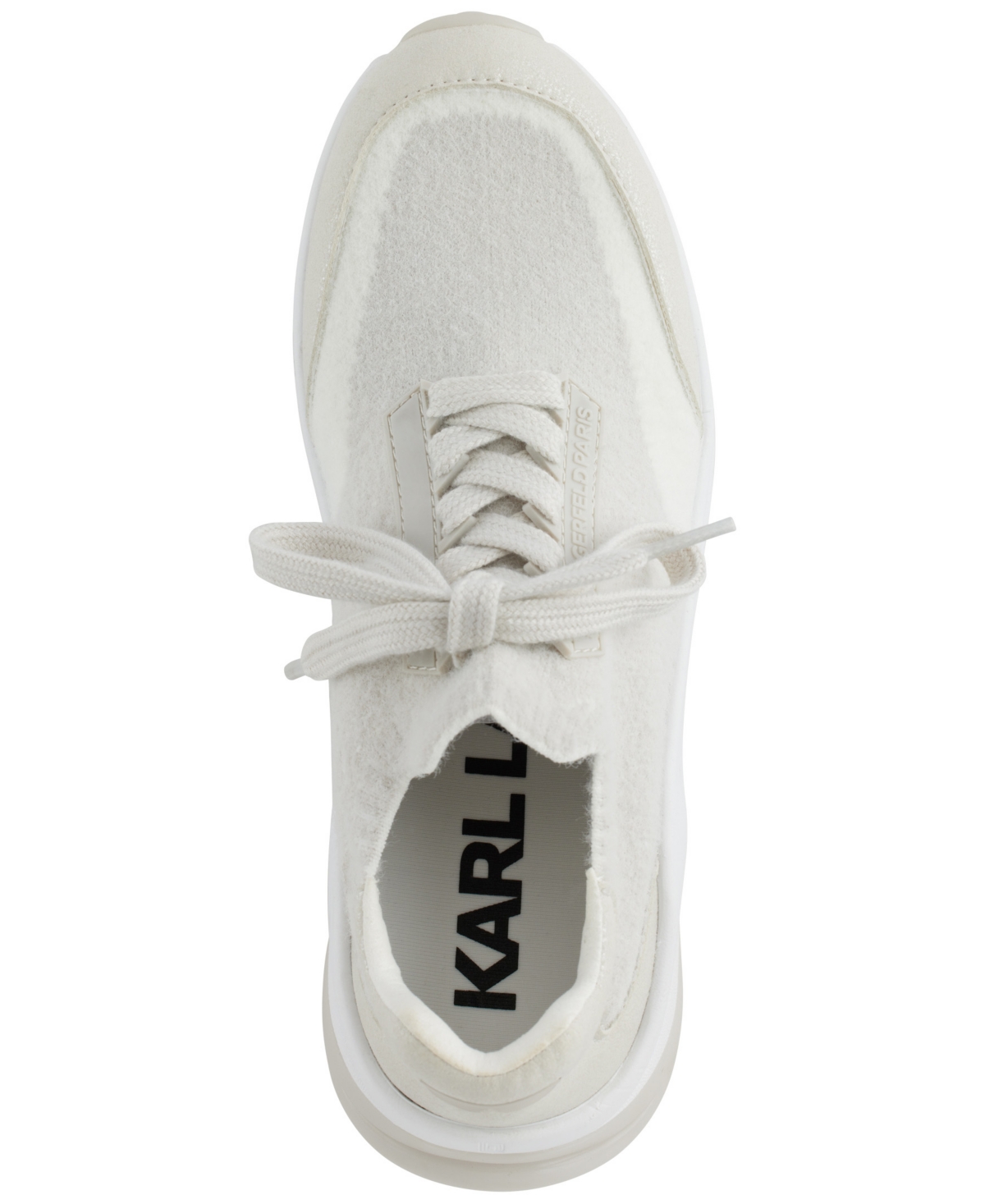 Karl Lagerfeld Women's Carsyn Lace Up Sneakers In Soft White