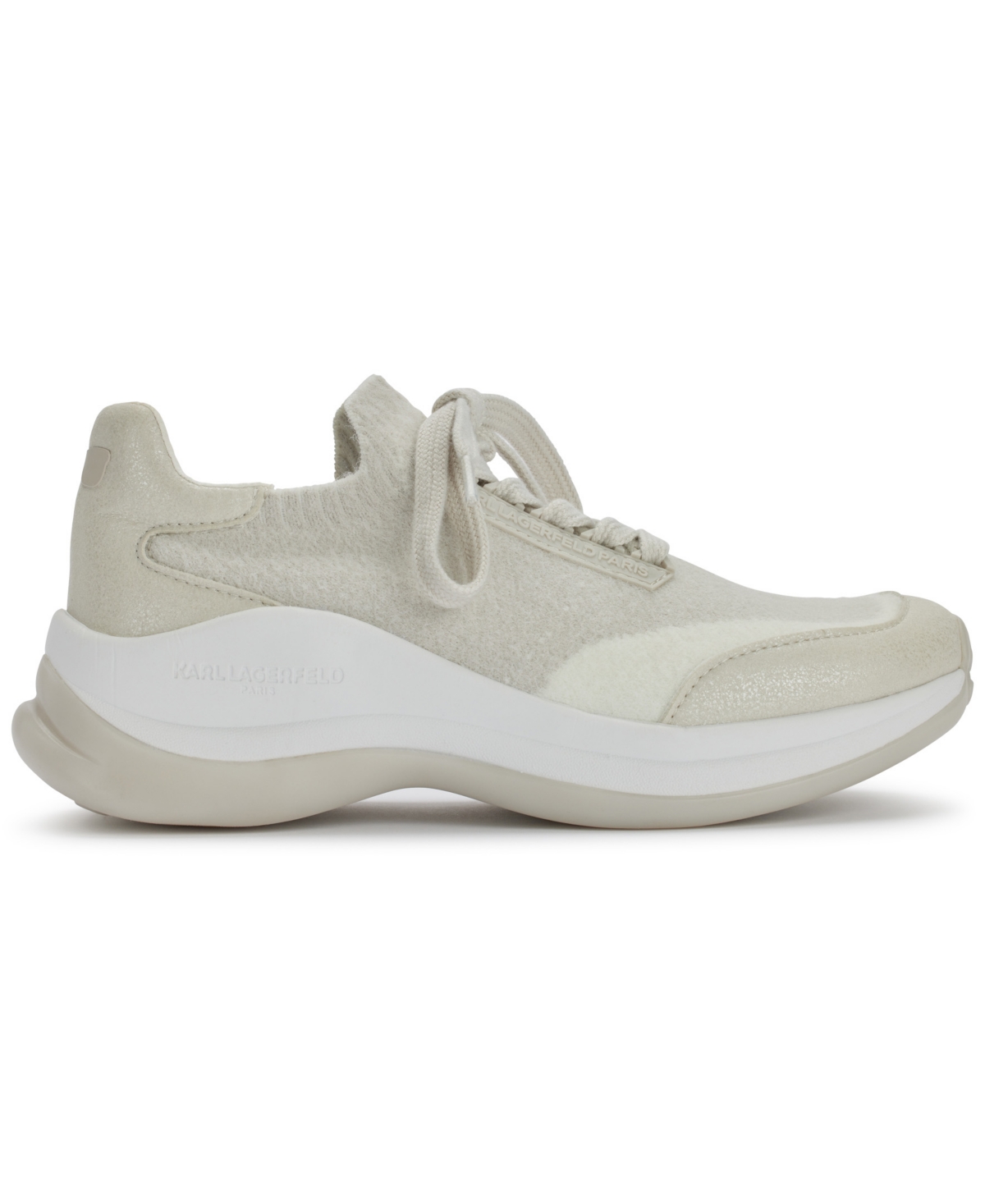 Karl Lagerfeld Women's Carsyn Lace Up Sneakers In Soft White