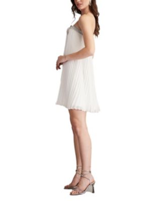 Women's Jemny Pleated Chiffon Trapeze Mini Dress