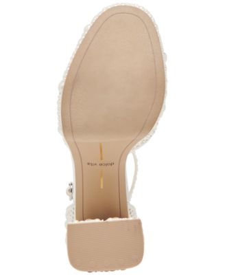 Women's Pandro Pearl Two-Piece Platform Dress Sandals