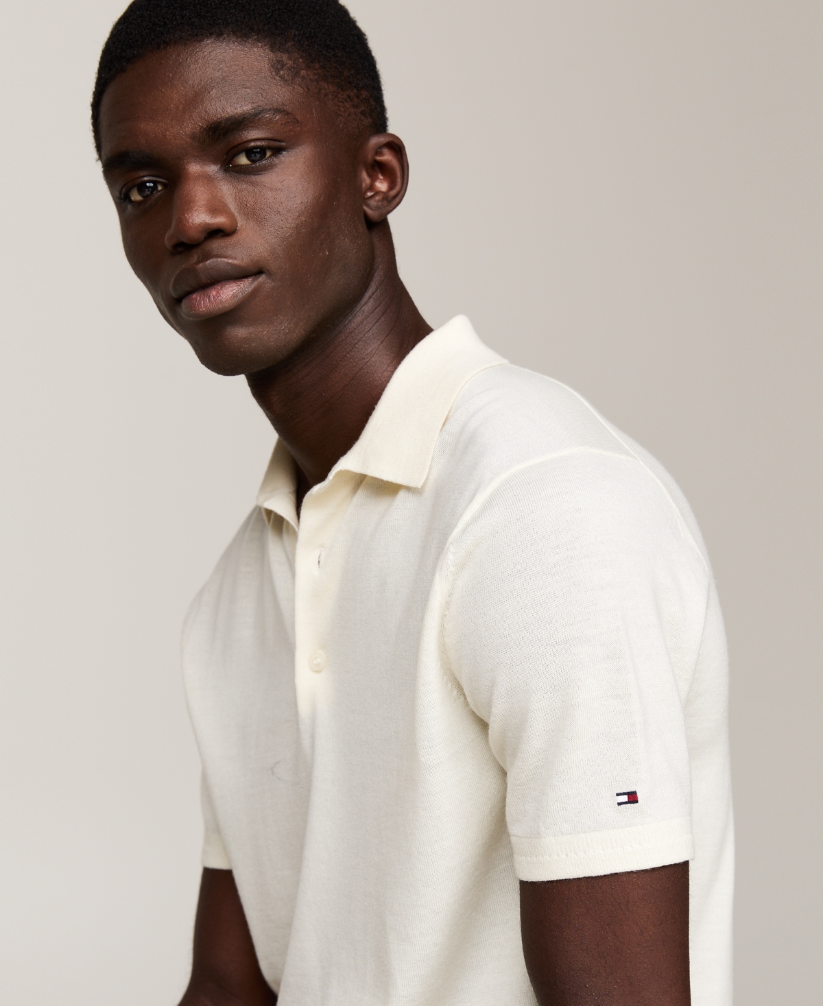 Tommy Hilfiger Men's Dress Casual Merino Wool Polo