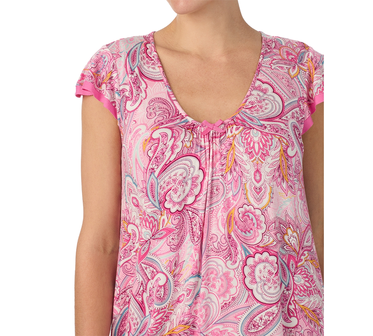 Ellen Tracy Women's Short-Sleeve Floral Nightgown
