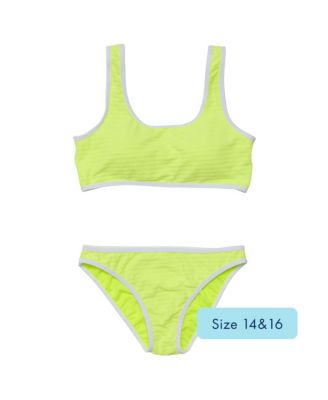 Big Girls Citron Zest Crop Bikini