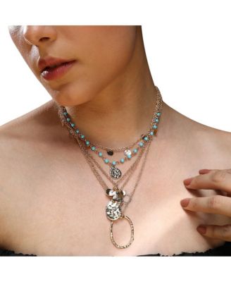 Women's Textured Multi-Layer Necklace