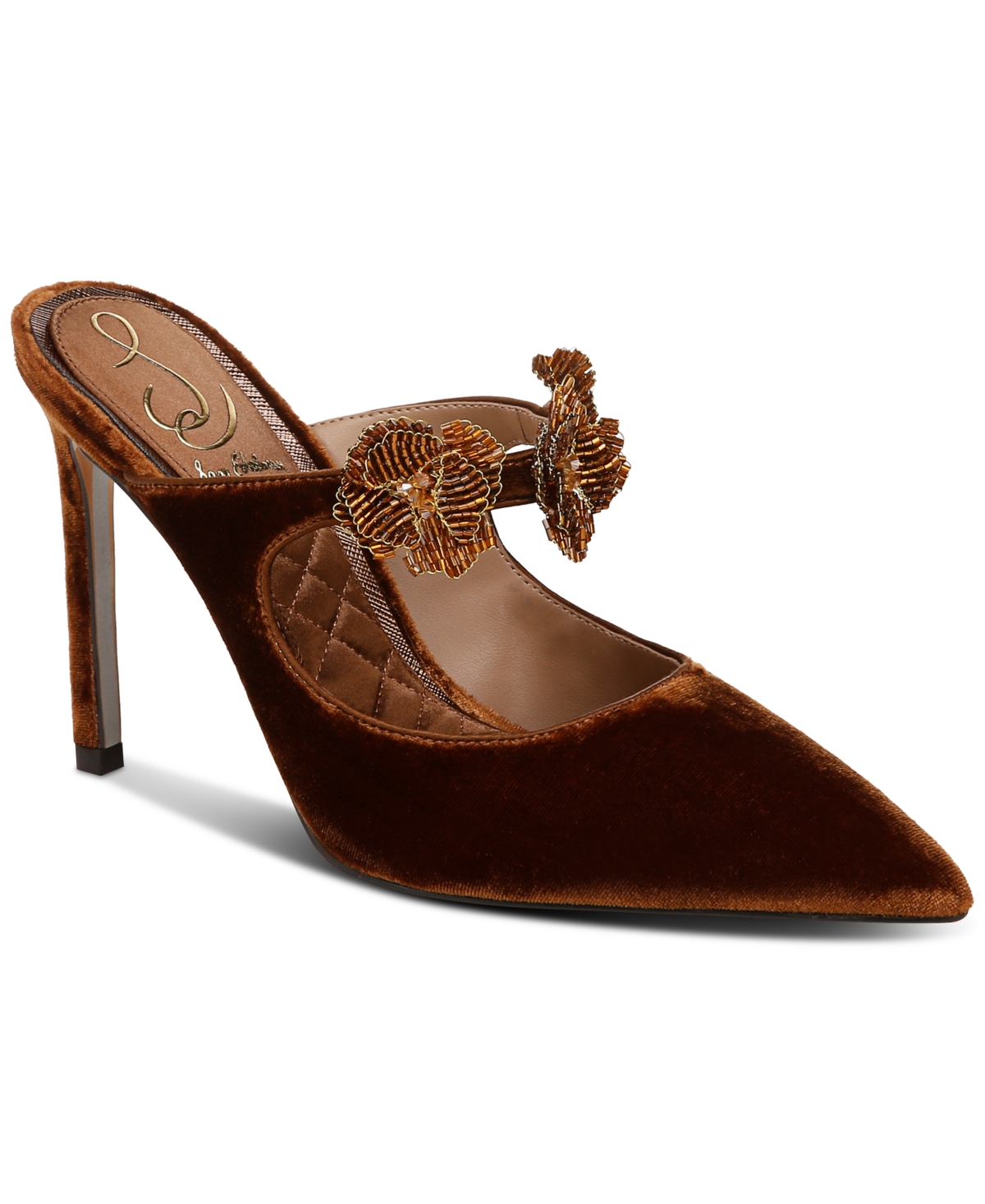 Sam Edelman Amelie Mule Pump Spiced Camel Brown In Spiced Camel Velvet