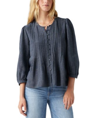 Levi's - Women's 3/4-Sleeve Button-Front Blouse