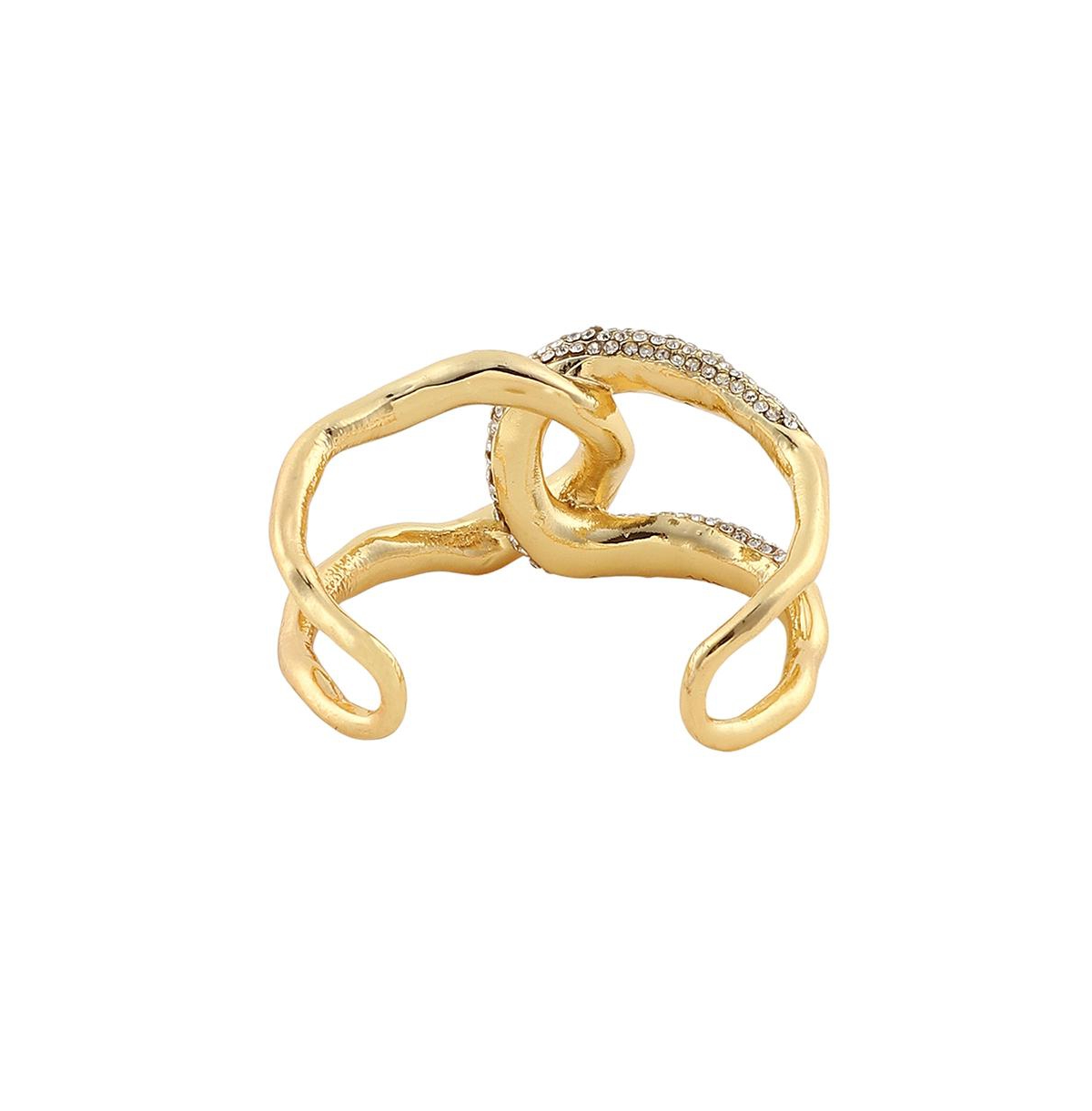 Sohi Women's The Opposta Cuff Bracelet In Gold
