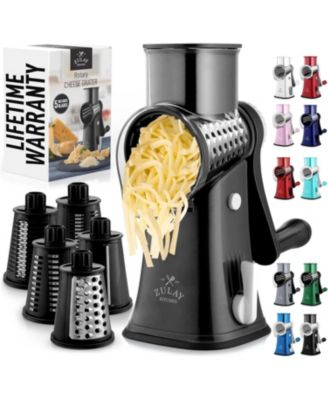 Rotary Cheese Grater with 5 Interchangeable Stainless Steel Blades