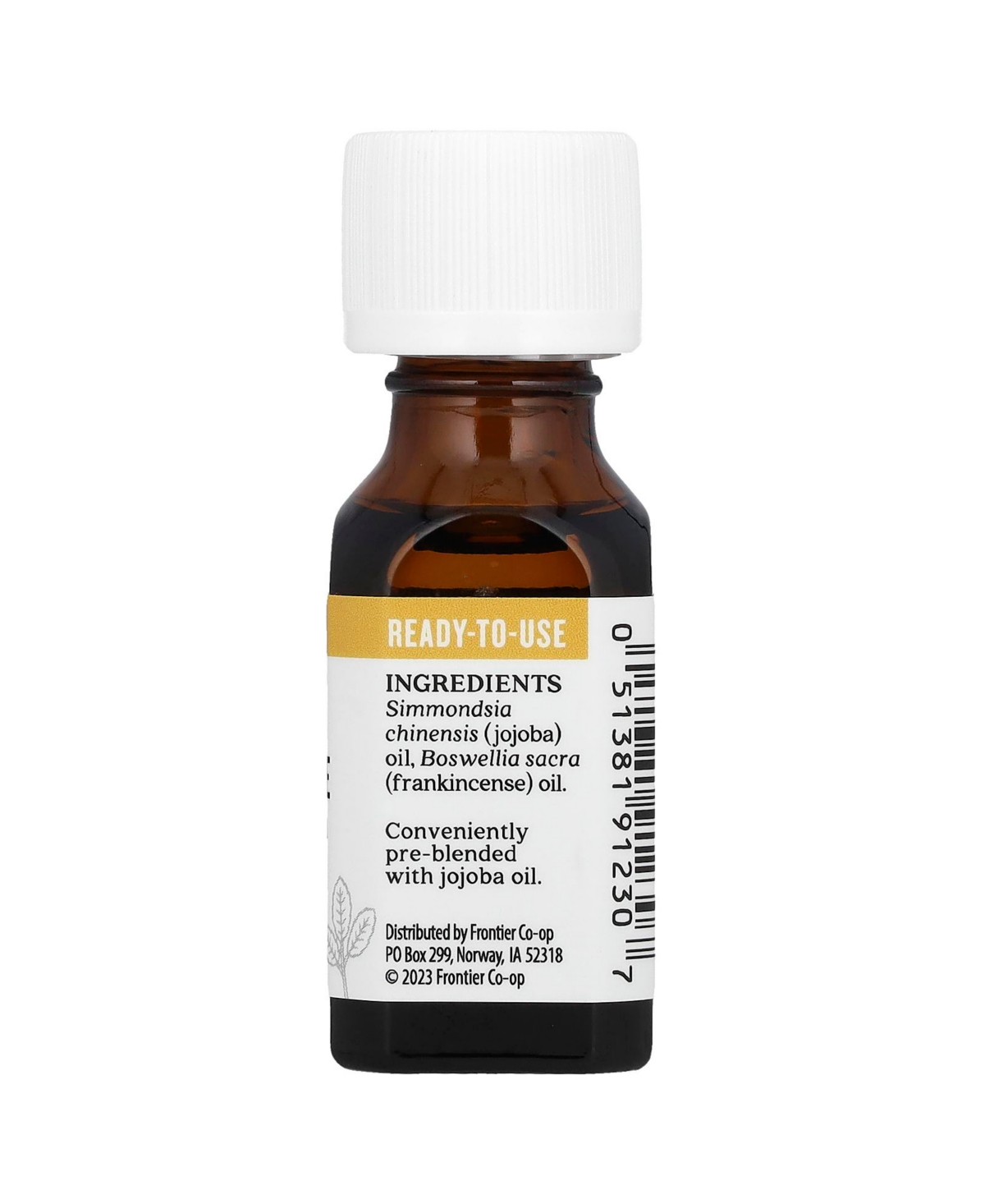 Aura Cacia Pure Essential Oil in Jojoba Oil Frankincense - 0.5 fl (15 ml)