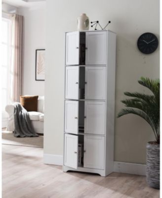 - Lyons 4-Tier 68" Kitchen Pantry Storage Cabinet with 8 Doors