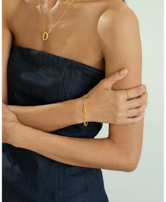 Sterling Silver 18k Gold Plated Noelle Knot Bracelet Holiday Gift Idea