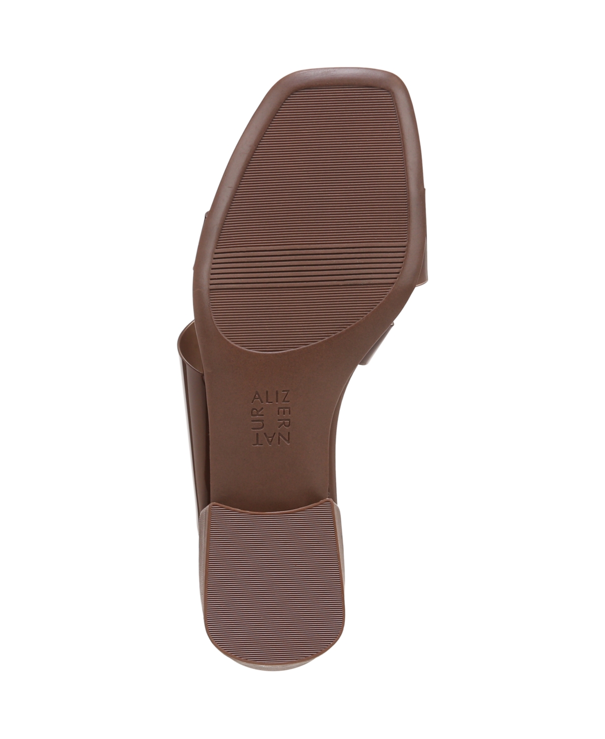 Naturalizer Illuminate-Low Square Toe Slide Sandals - Shade 1 Deep Frosted PVC