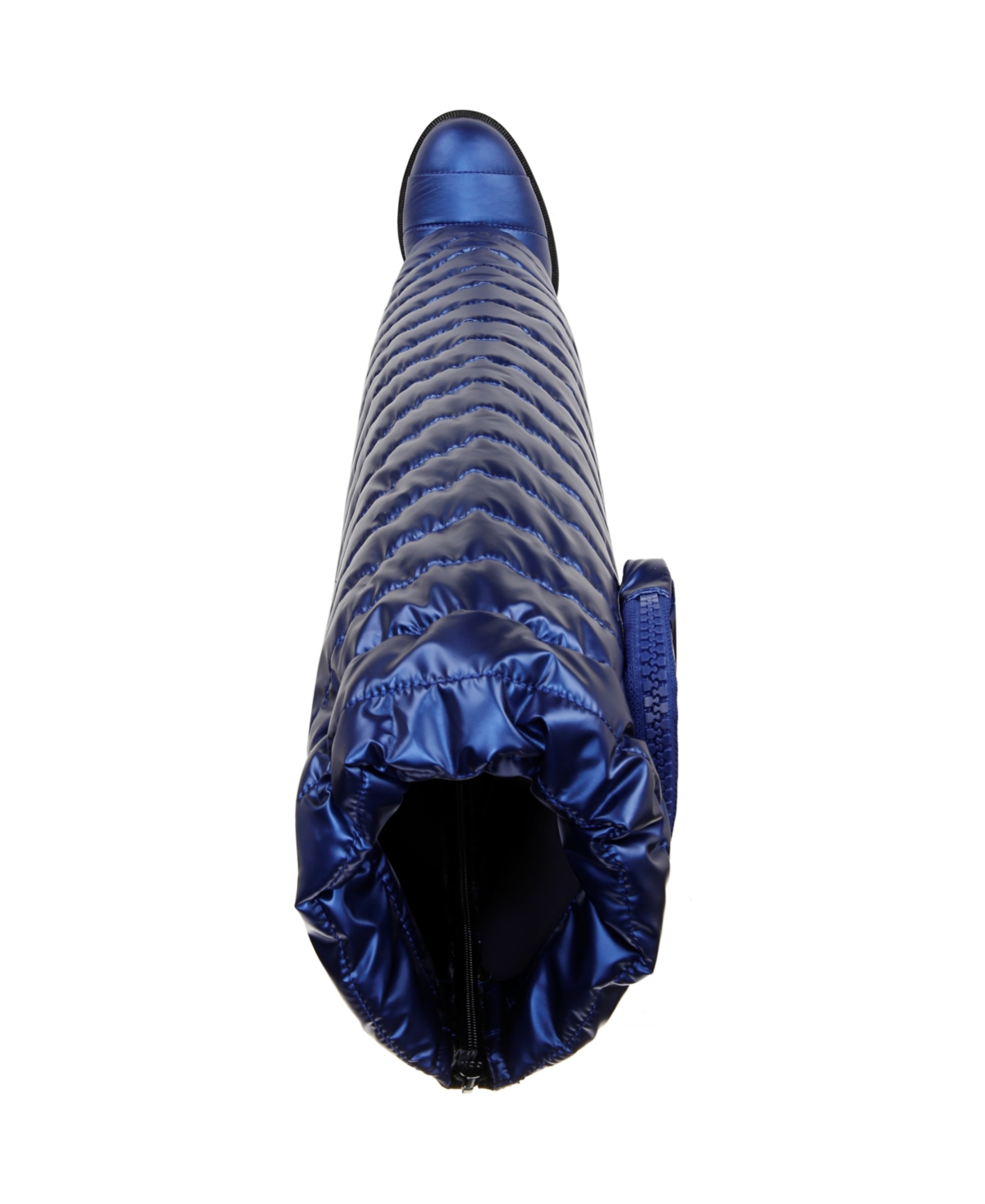 Naturalizer Crosswalk (attachable Legwarmer) Cold Weather Water Resistant Booties In Electric Blue High Shine Nylon