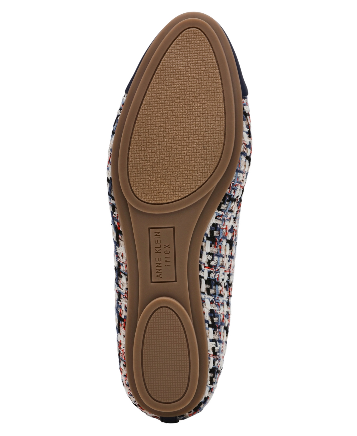 Shop Anne Klein Women's Luci Cap Toe Ballet Flats In Blue Multi