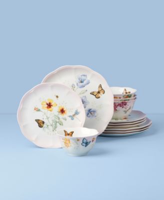 Butterfly Meadow Ombre 12 Pc. Dinnerware Set, Service for 4
