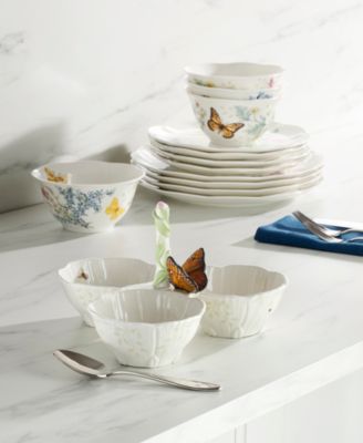 Butterfly Meadow Floral 3-Tiered Server