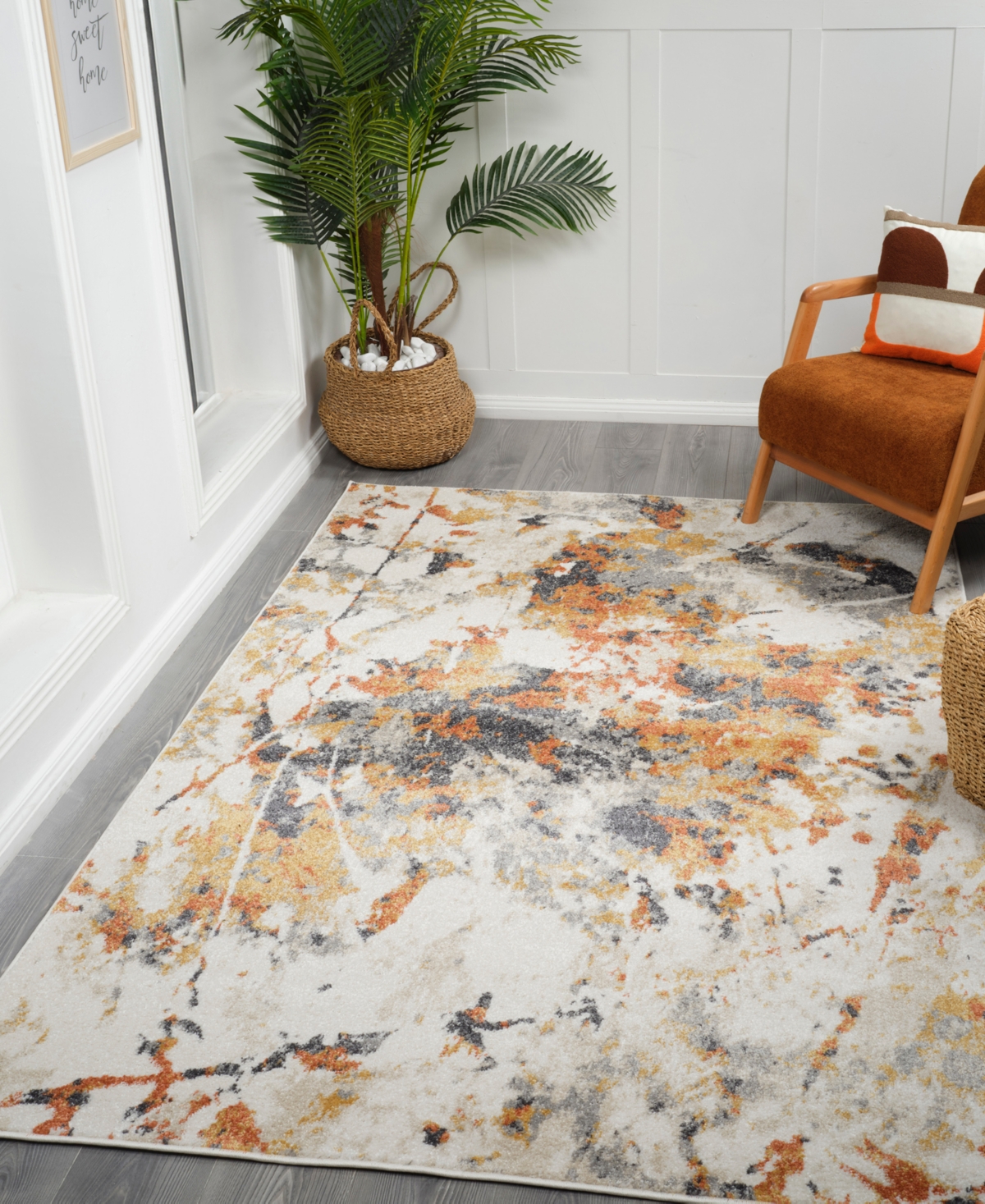 Amer Rugs Clifton Clf6 5'x8' Area Rug In Ivory